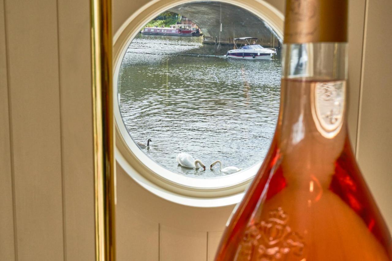 The Mitre, Hampton Court Hotel Kingston upon Thames  Exterior photo A view of the River Thames from the window of a bedroom at The Swan