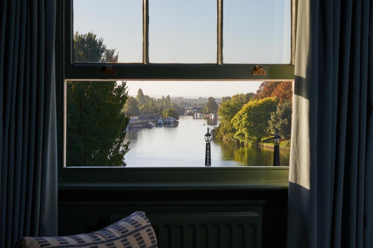 The Mitre, Hampton Court Hotel Kingston upon Thames  Exterior photo View of the River Thames from the window of a room at the hotel